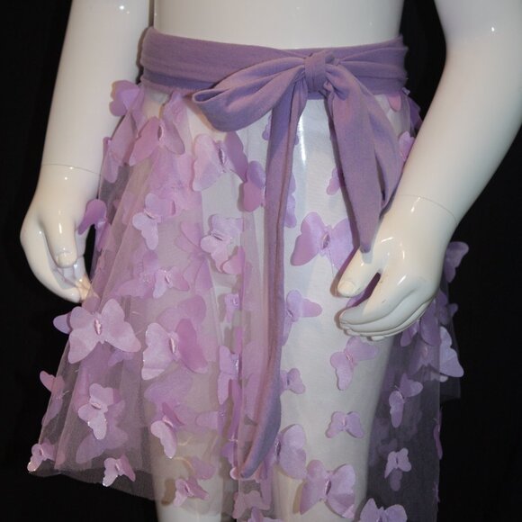 Lavender Butterfly Ballet Skirt | Hand Crafted - Picture 4 of 6